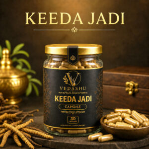 Vedashu Premium Keeda Jadi Capsule – Natural Ayurvedic Wellness Formula
