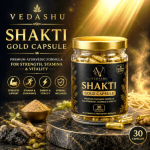 Vedashu Shakti Gold Capsule – Premium Ayurvedic Strength & Vitality Formula